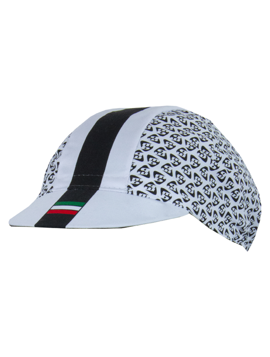 MONOGRAM . Cappellino estivo- Bianco / Nero - Ciclismo sportivo vendita  online - Marcello Bergamo