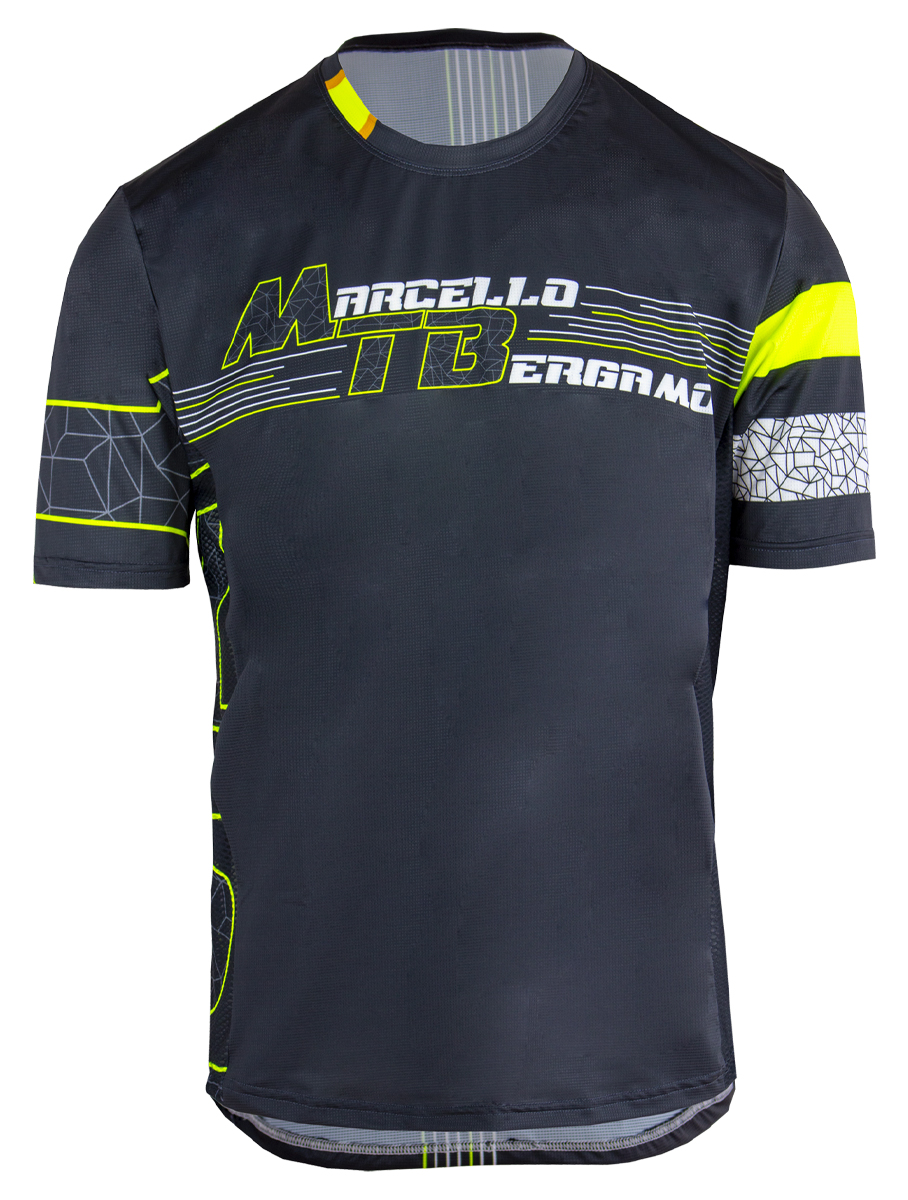 NEON MTB. Maglia manica corta - Grigio / Giallo Fluo - Ciclismo sportivo  vendita online - Marcello Bergamo