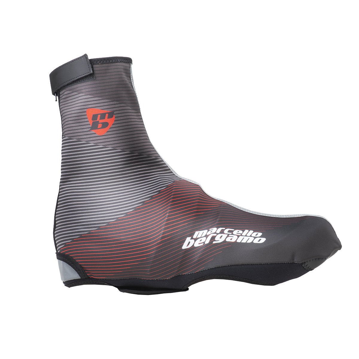 CORPORATE . Copriscarpa invernale - Nero / Rosso - Ciclismo sportivo  vendita online - Marcello Bergamo