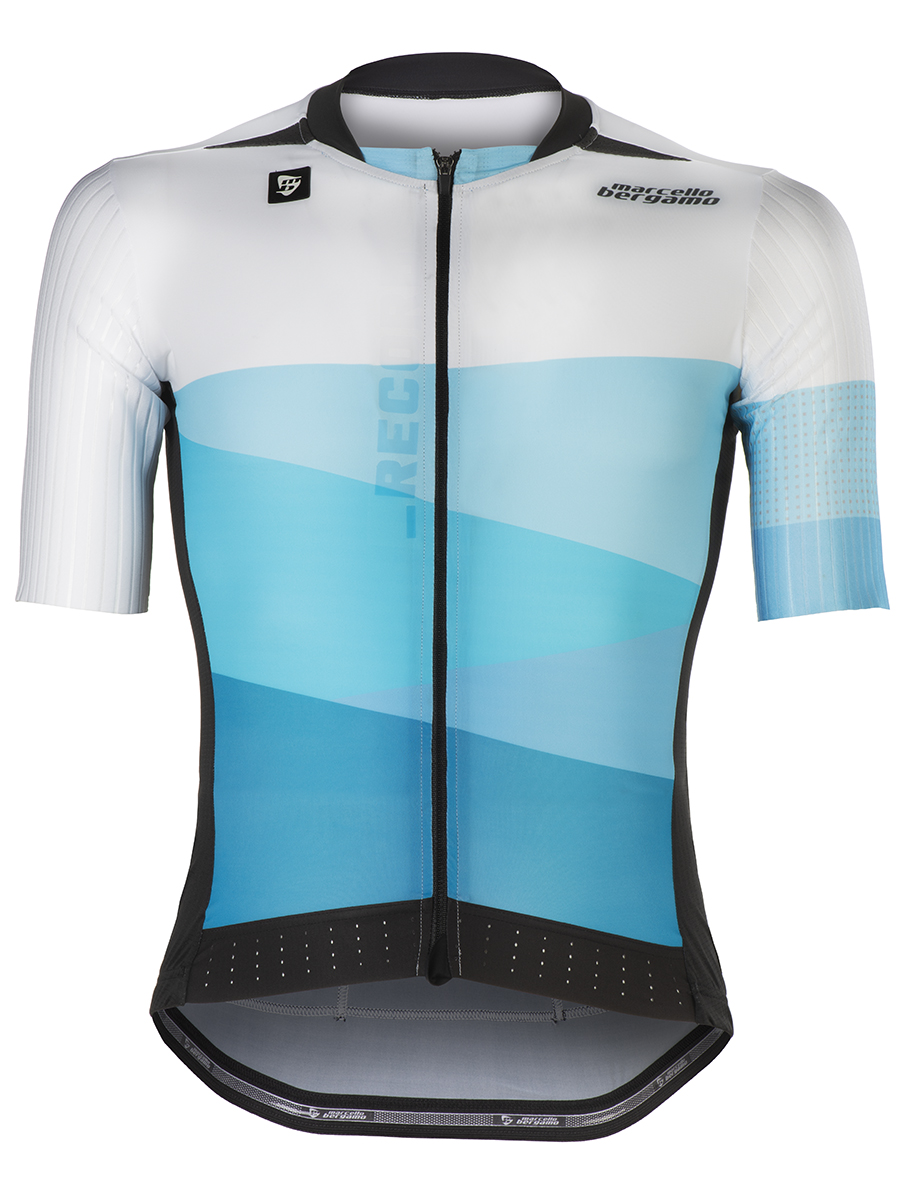 RECORD. Maglia manica corta - Bianco Celeste - Ciclismo sportivo vendita  online - Marcello Bergamo