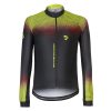 Maglia manica lunga da ciclismo Sonora Nero Giallo Fluo Marcello Bergamo