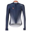 Maglia manica lunga ciclismo Thar Blu Arancio Marcello Bergamo