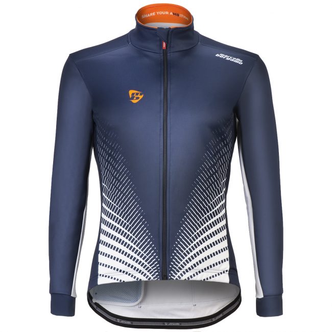 Giubbino ciclismo Thar Blu Arancio Marcello Bergamo