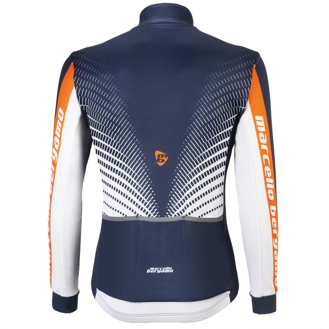 Giubbino ciclismo Thar Blu Arancio Marcello Bergamo