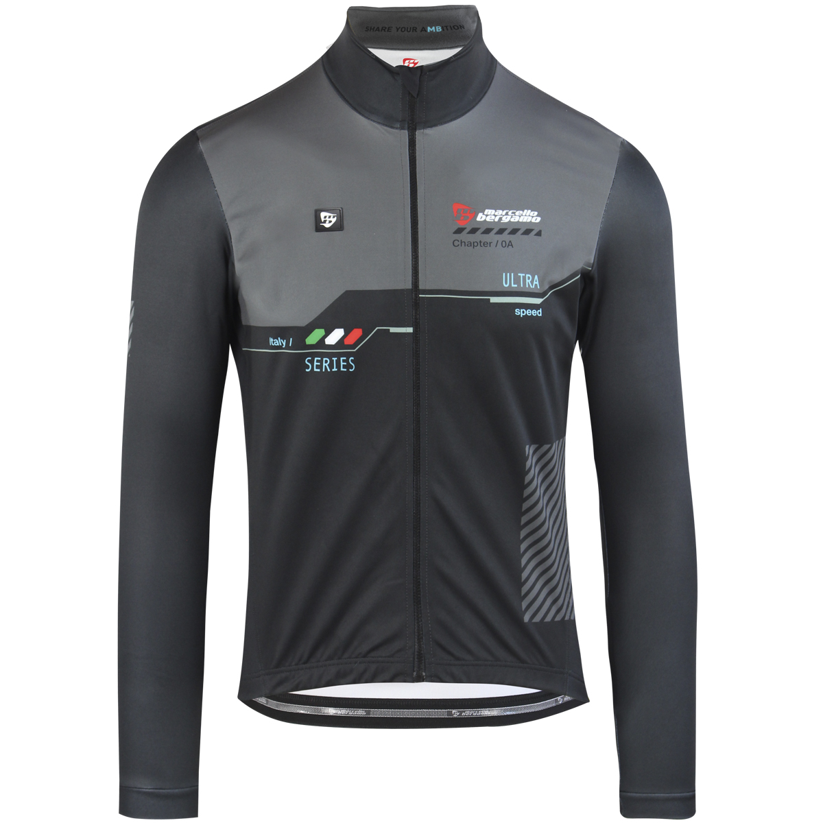 ULTRA – Maglia manica lunga antivento nera